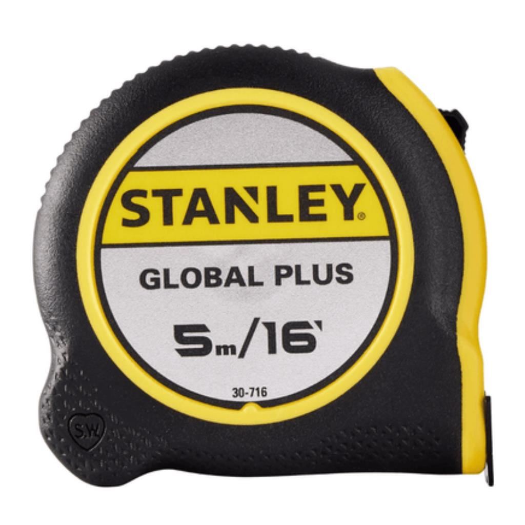 Wincha Global Plus 5mts x 12 Stanley 30-716 - Negro